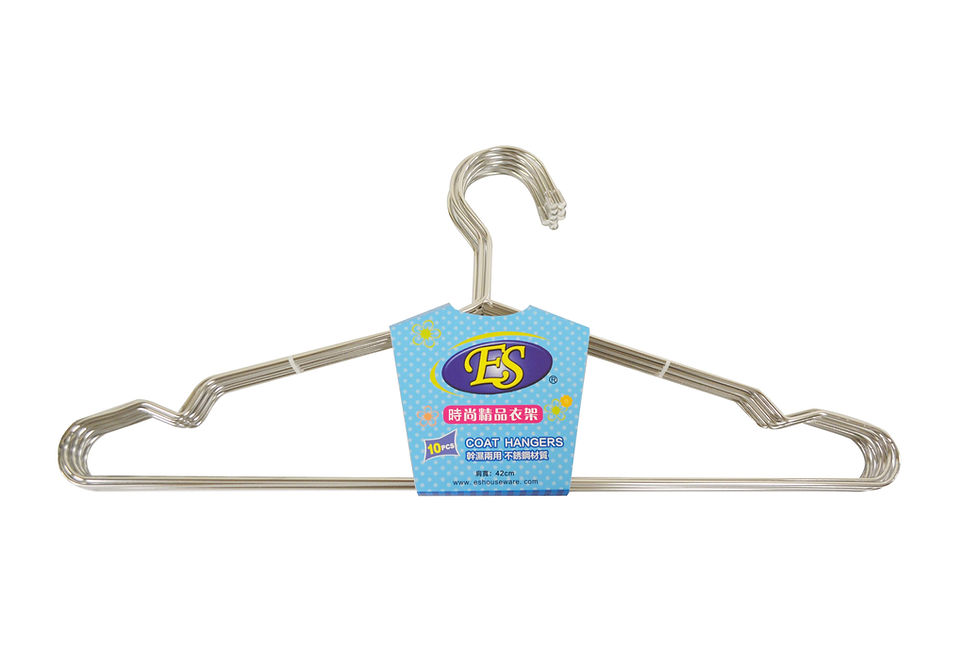 Thumbnail: 【ES】Premium Solid Stainless Steel Clothes Hangers (10 Pcs) *2