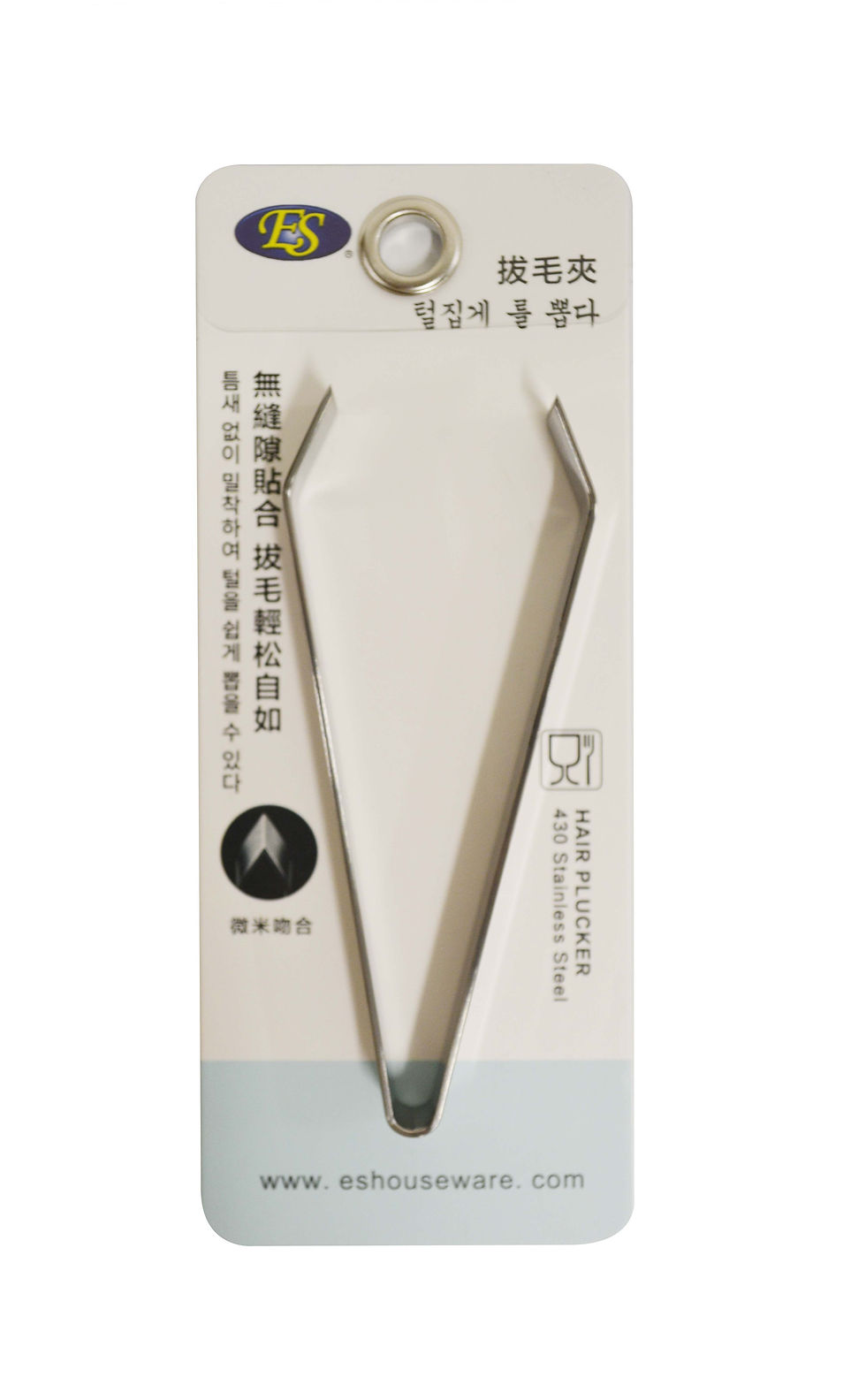 #801620 STAINLESS STEEL HAIR PLUCKER 不銹鋼拔毛夾