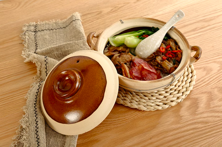 Thumbnail: CLAY POT WITH TWO HANDLE- 21CM 雙耳土砂鍋3人份(SUITABLE FOR 3 PEOPLE)