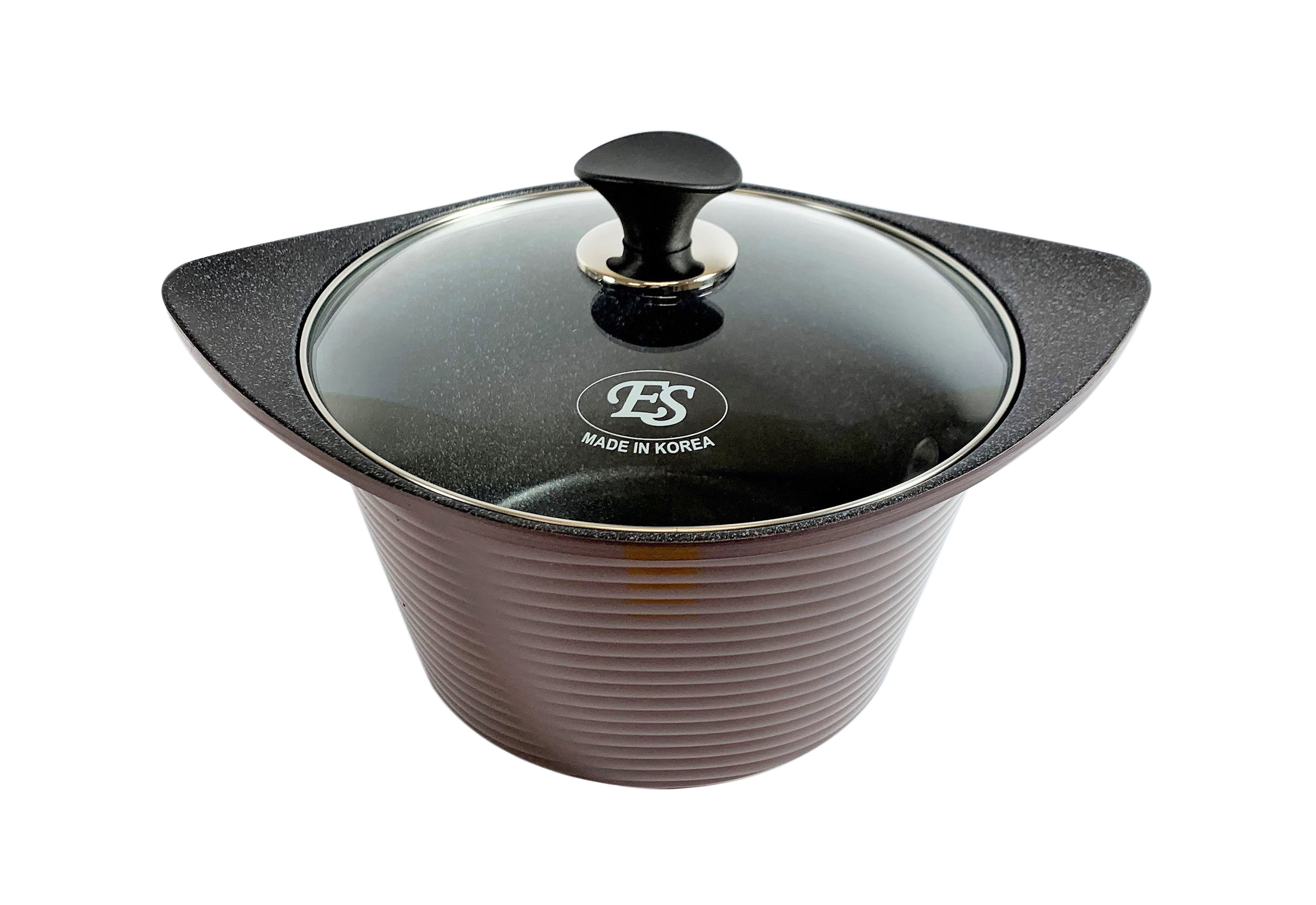 【ES】20CM MARBLE SAUCE POT WITH LID 不沾帶蓋煲鍋﹛MADE IN KOREA﹜