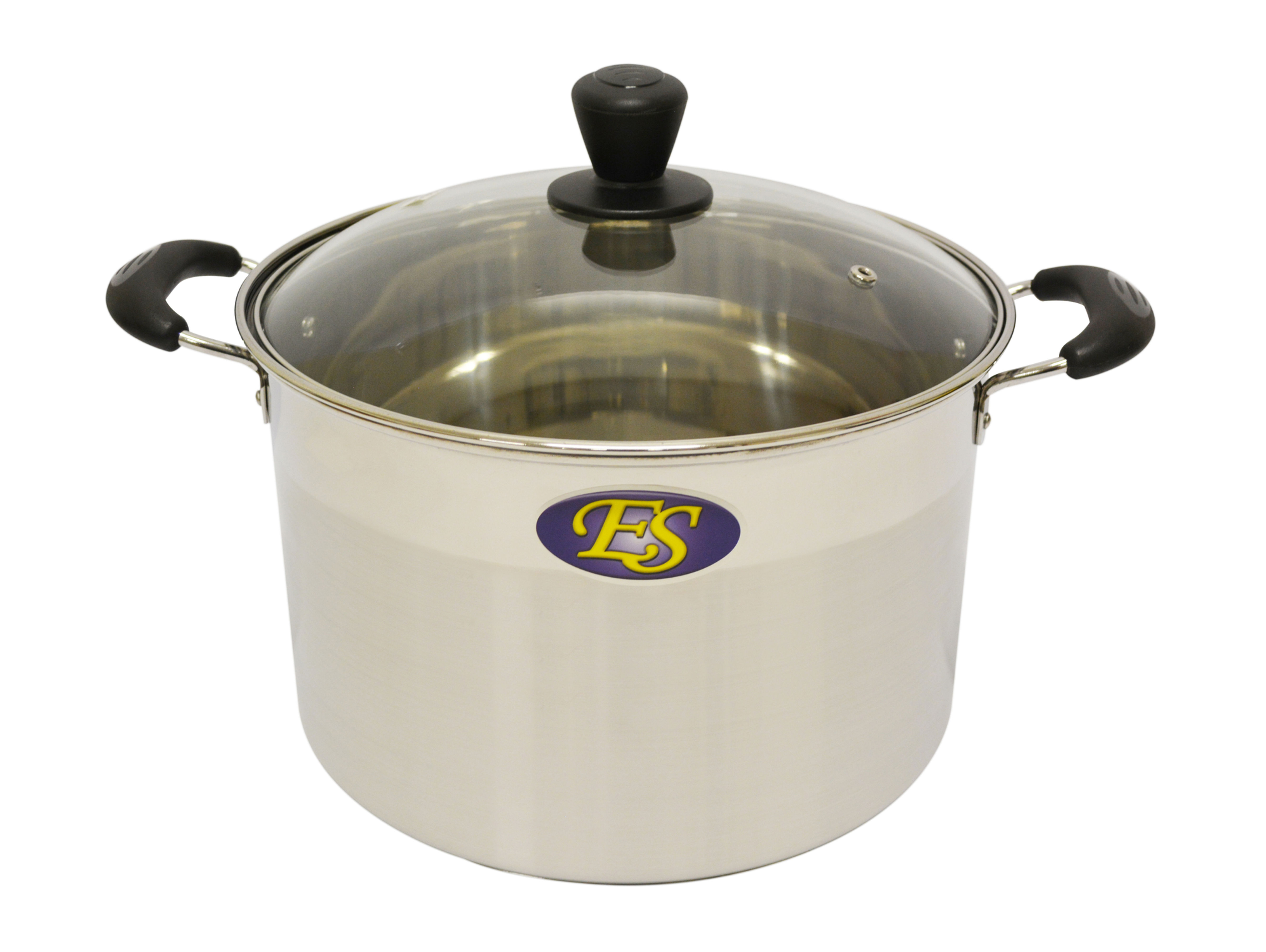 【ES】24 CM STAINLESS STEEL COOKING POT - MID HIGH 不銹鋼中湯鍋