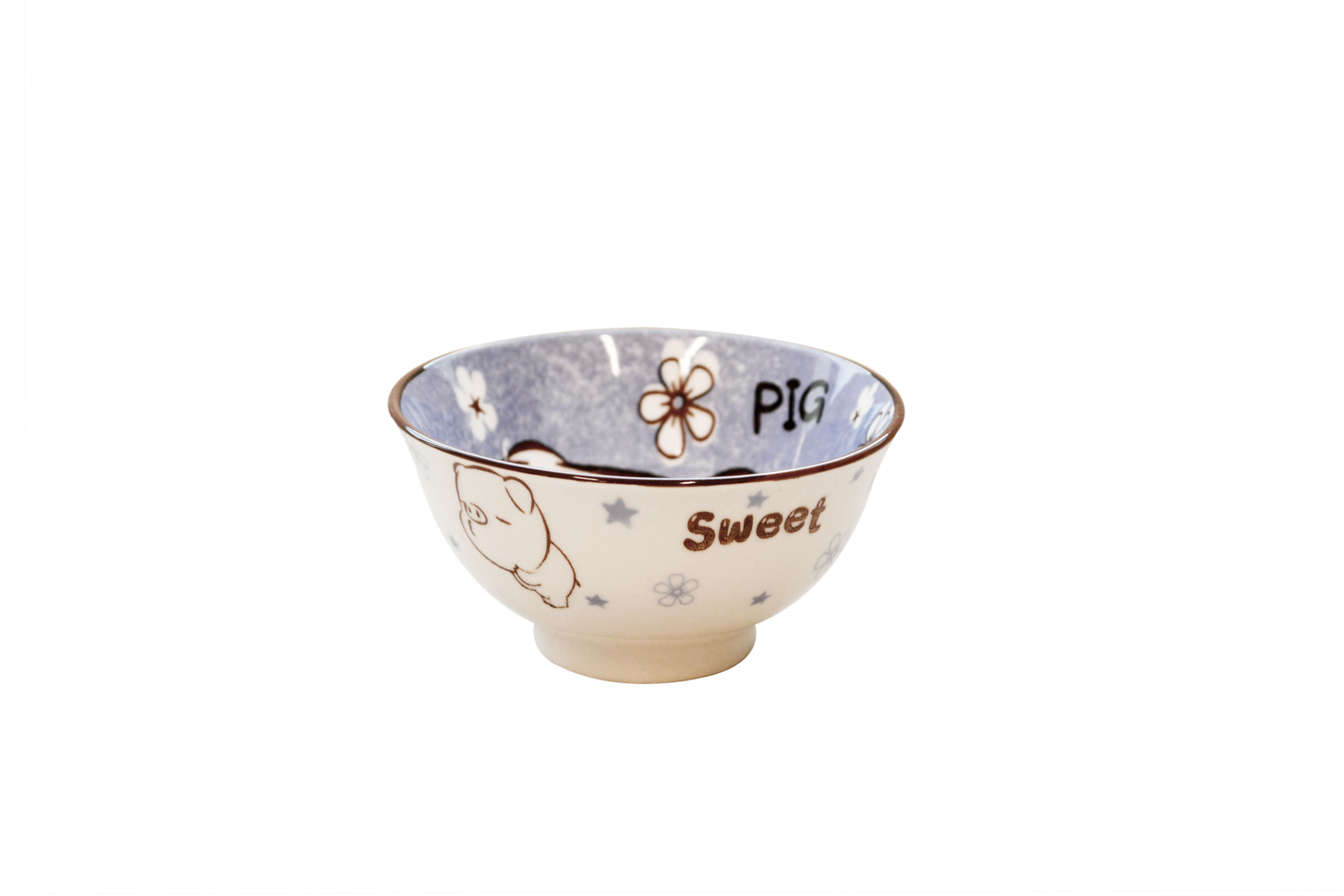 #821200 RICE BOWL-SWEET PIG 3.5" 瓷碗-萌萌豬