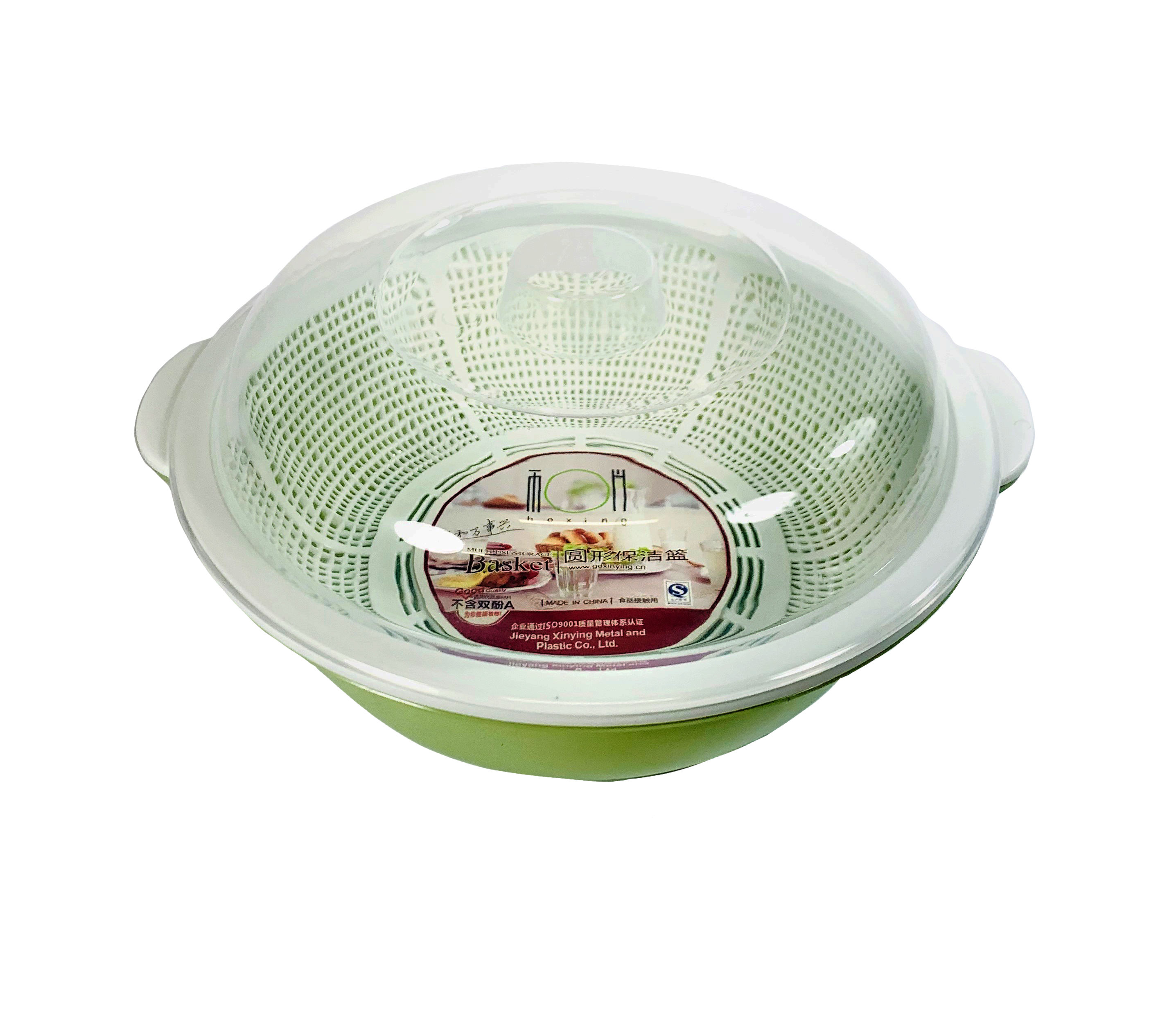 #803261 DOUBLE BASKET WITH LID-32 CM 三層濾水籃帶蓋