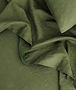 Olive green linen bedding, soft texture