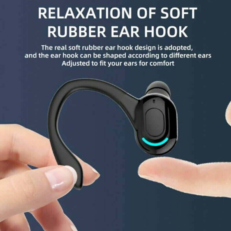 Thumbnail: New Bluetooth 5.1 Headset Wireless Earbuds Earphones Stereo Headphones Ear Hook