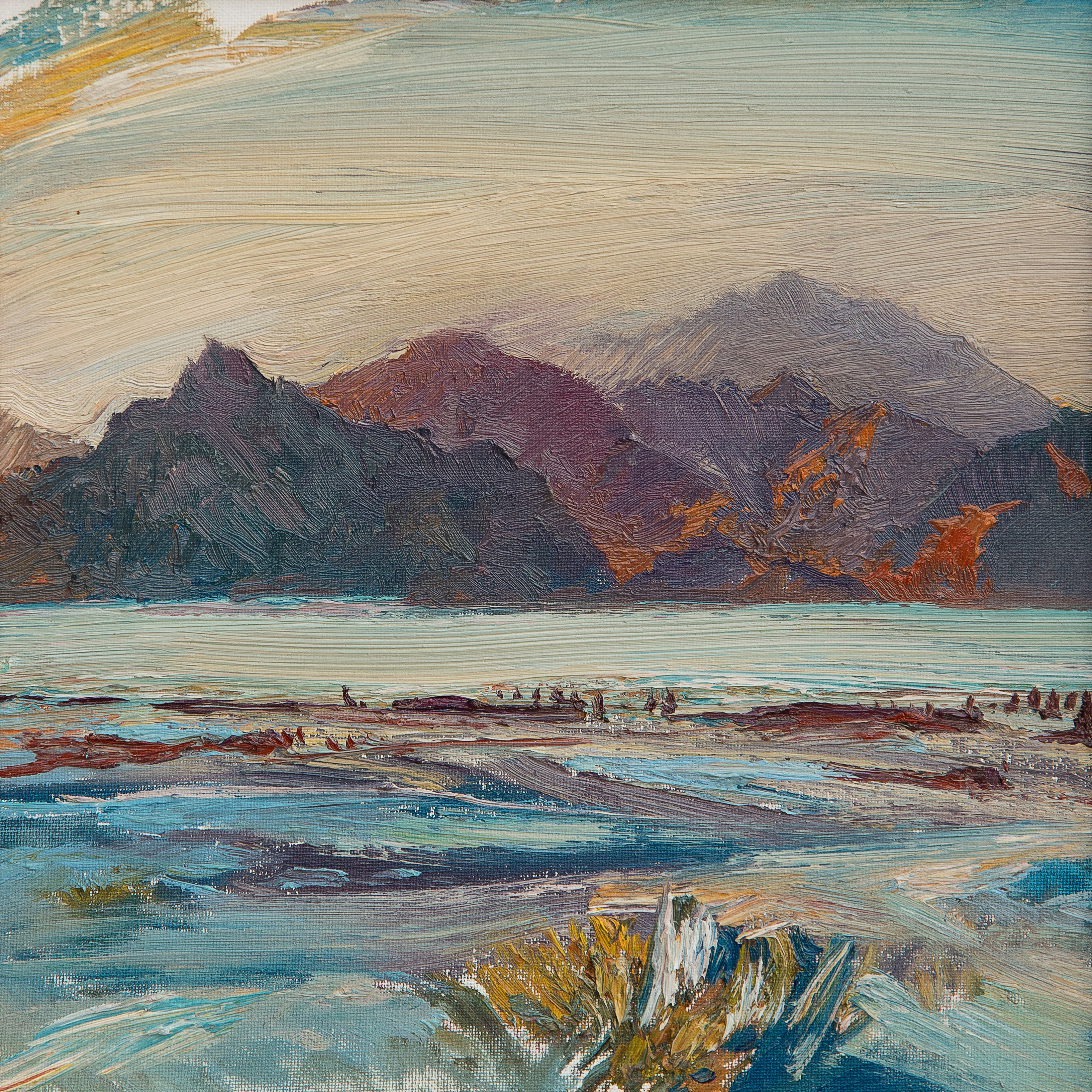 Cold Evening in Warm Color. 2019