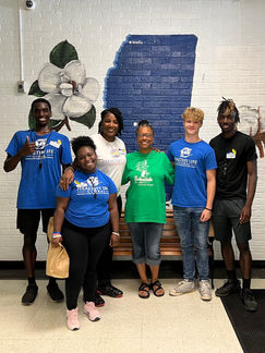 Ambassadors at Walls Elementary School's Field Day