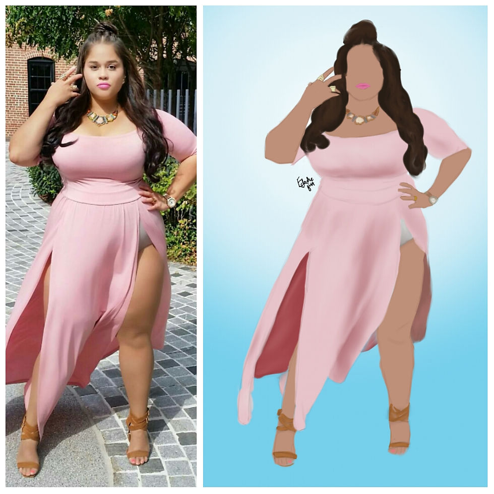 Thumbnail: Custom bust portrait | Personalised art print