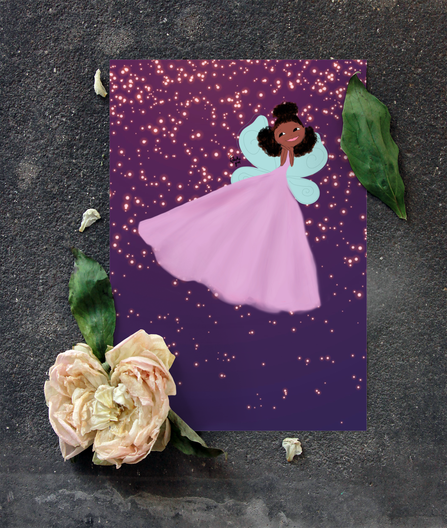 Farah the fairy | Greetings card
