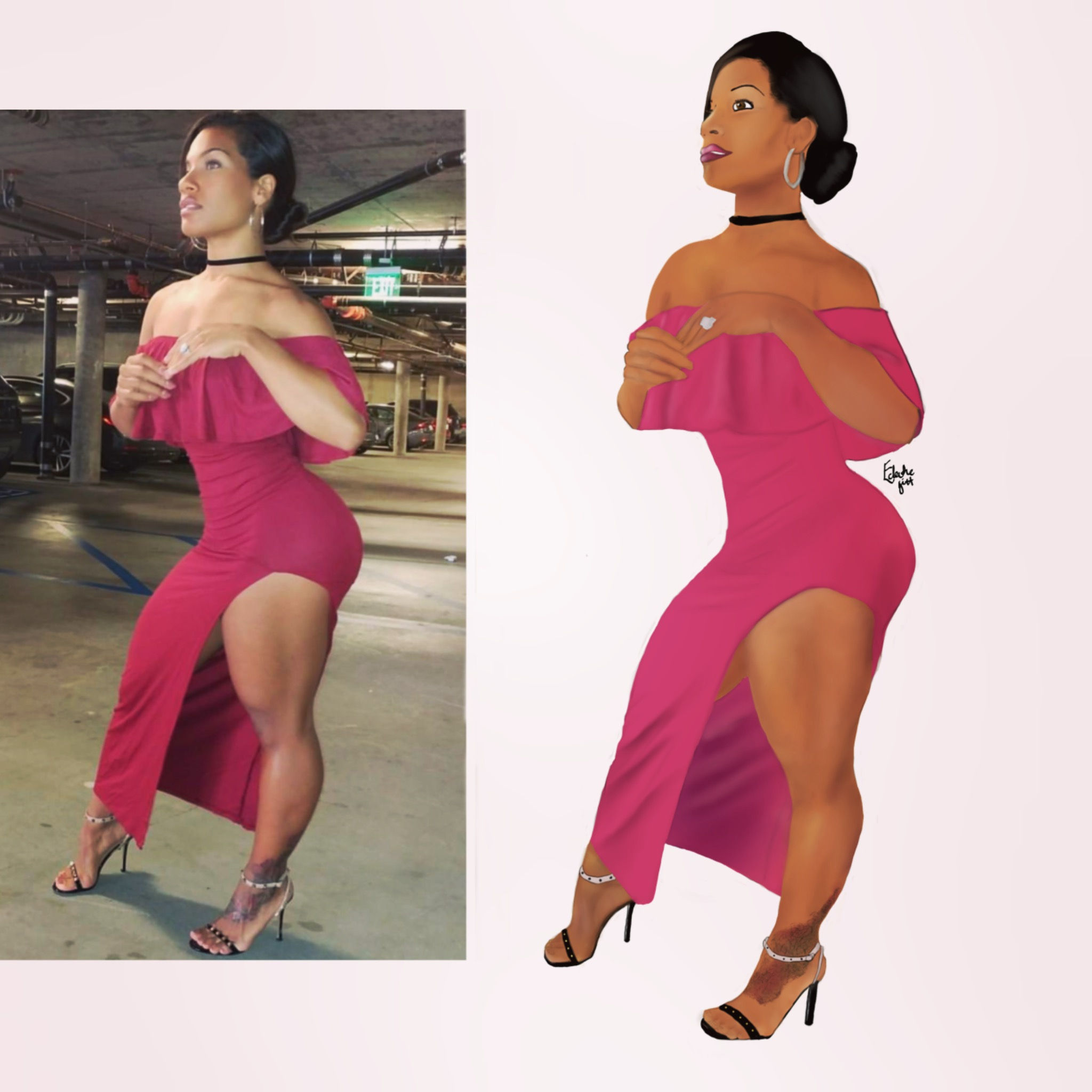 Custom full body portrait | personalised art print