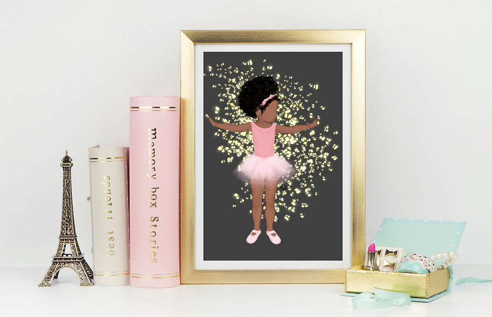 Thumbnail: Baby Brown Ballerina | Art Print