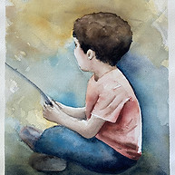 Fishing Watercolour, framed, 32W x 40H cm (frame size).jpg