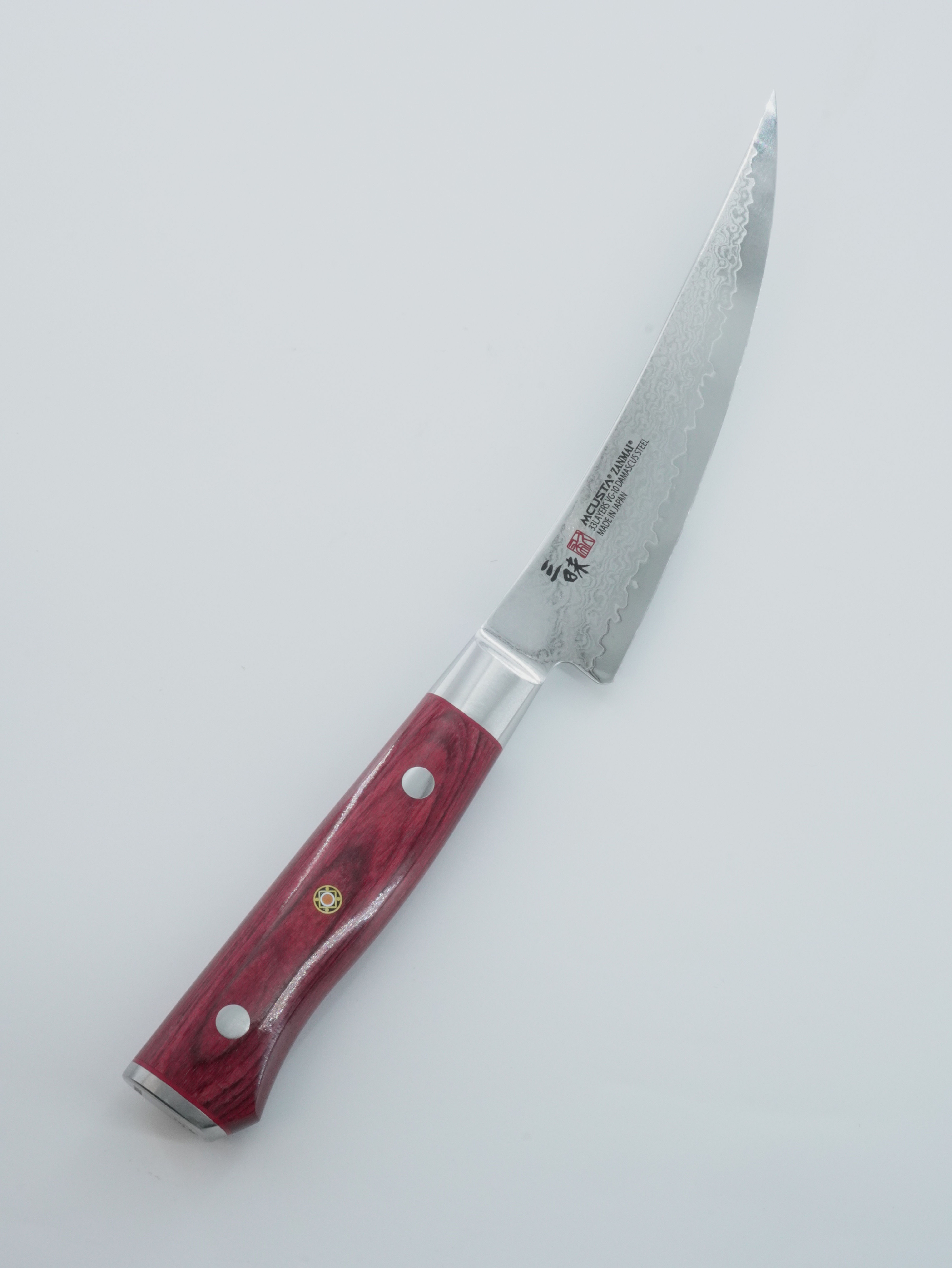 三昧MCUSTA 紅蓮 VG-10花紋鋼 165mm 剔骨刀
