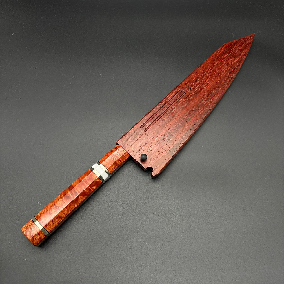 縮圖：高橋楠 一刀齋虎徹作 SG2大馬士革  240mm 切付牛刀