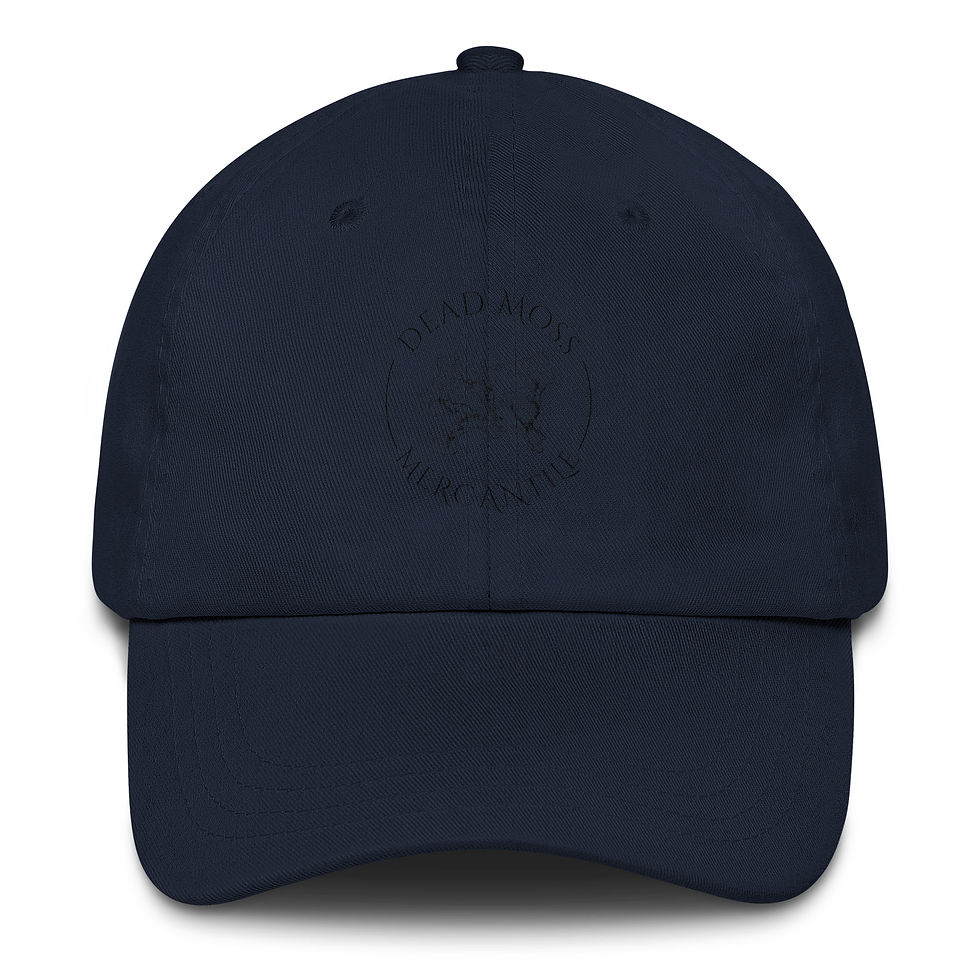 Thumbnail: Fog Line Dad Hat — Dead Moss Mercantile (Black logo)