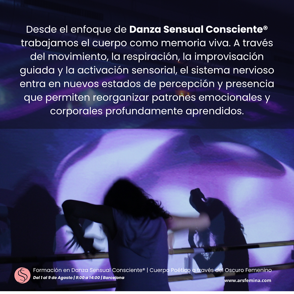 Miniatura: Danza Sensual Consciente® | Cuerpo Poético a través del Oscuro Femenino