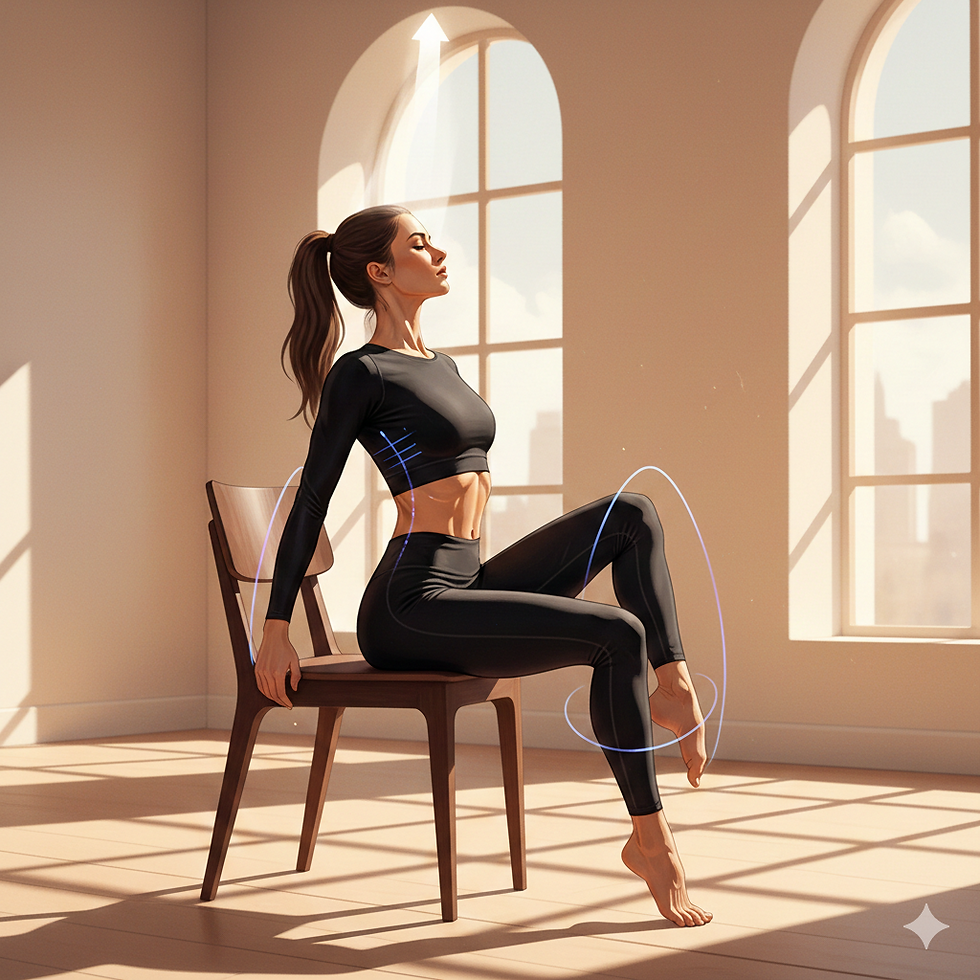 Este calentamiento prepara tus articulaciones y alarga tu musculatura creando espacio interno.