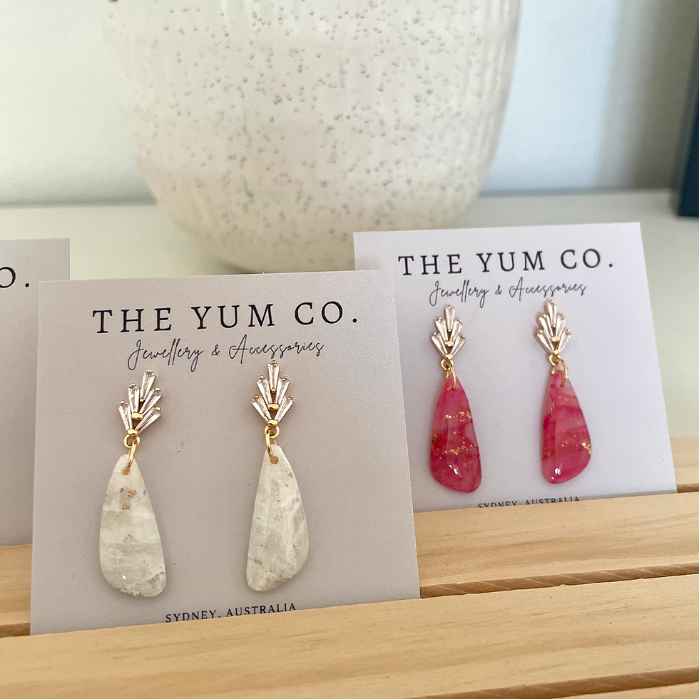Thumbnail: Marble Drop Earrings - Classic