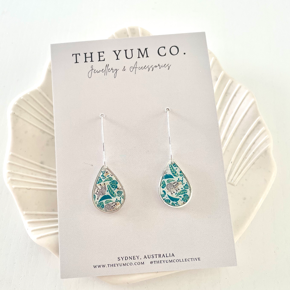 Thumbnail: Teardrop Style Dangle Earrings