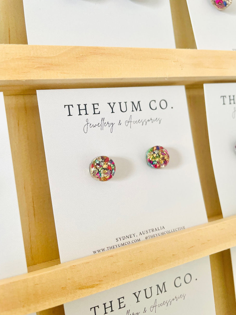 Thumbnail: Rainbow Resin Studs 