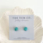 Thumbnail: Turquoise Sparkle Resin Studs