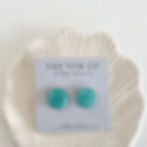Thumbnail: Turquoise Sparkle Resin Studs