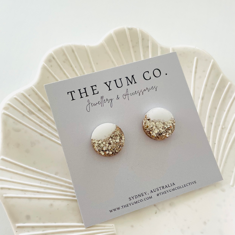 Thumbnail: Moon Stud Earrings