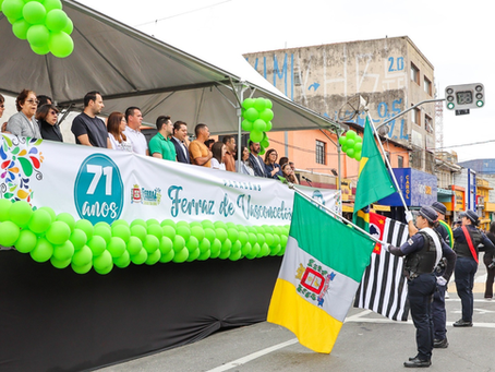 Desfile cÃvico do aniversário de Ferraz terá mais de duas mil pessoas na Avenida Brasil
