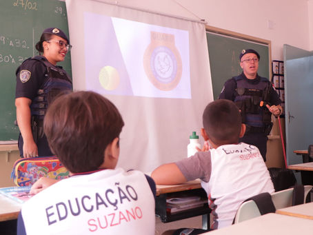 Estudantes do Miguel Badra participam de aula inaugural do projeto Guard