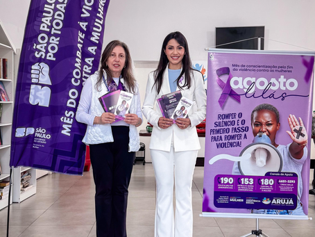 Agosto Lilás em Arujá mobiliza centenas de pessoas em ações de conscientização e proteção às mulheres