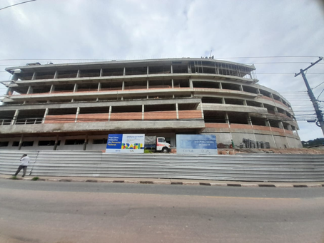 Com a estrutura completa, obras do Hospital Geral de Arujá seguem para nova fase