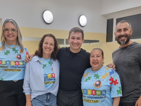 Mogi recebe Kadu Lins para palestra sobre a Conscientização do Autismo
