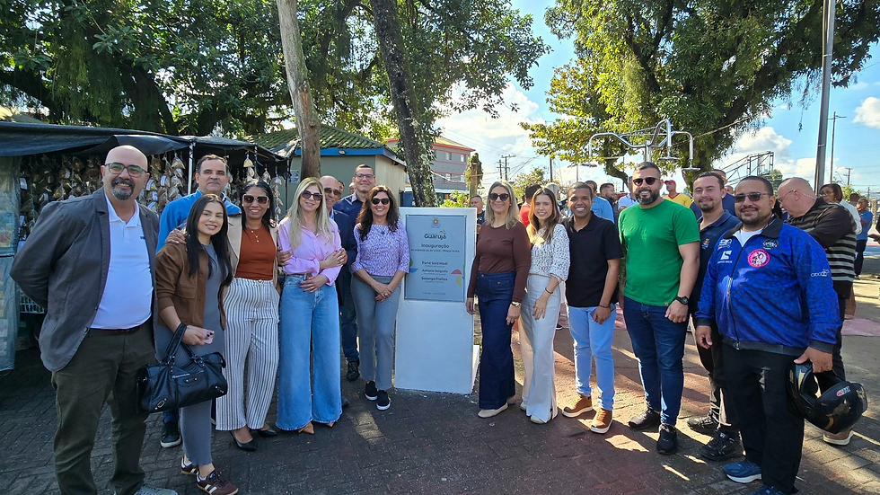Prefeito Farid Madi inaugura academia ao ar livre na Praça 14 Bis, em Vicente de Carvalho