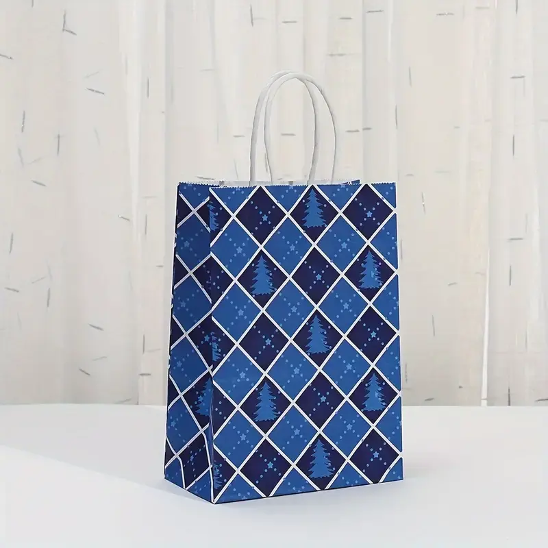 Thumbnail: Holiday Gift Bags - Blue