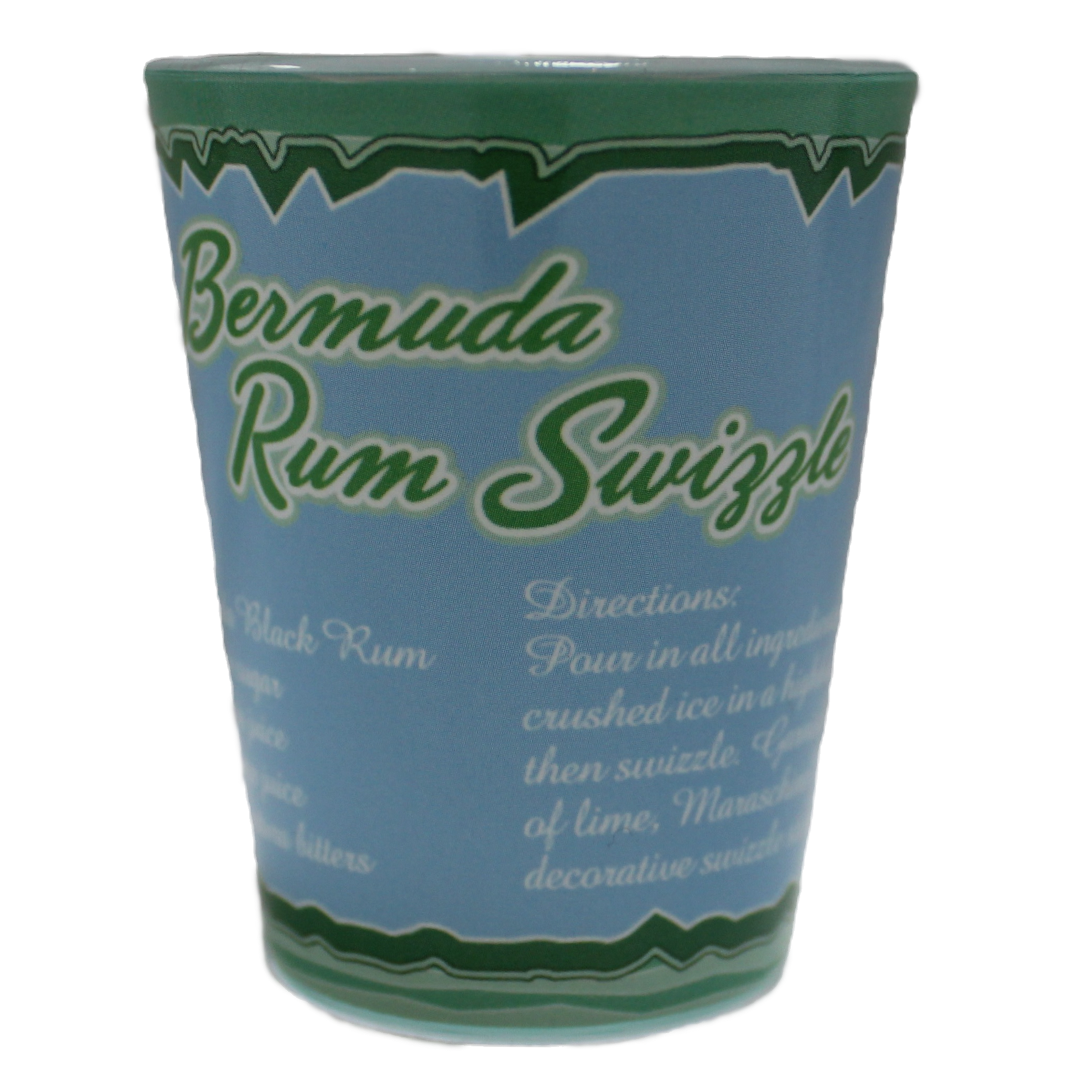 Bermuda Rum Swizzle Shot Glass