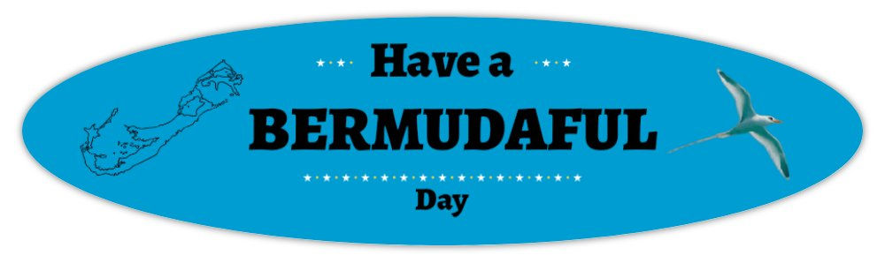 Car Sticker - Bermudaful Day - oval