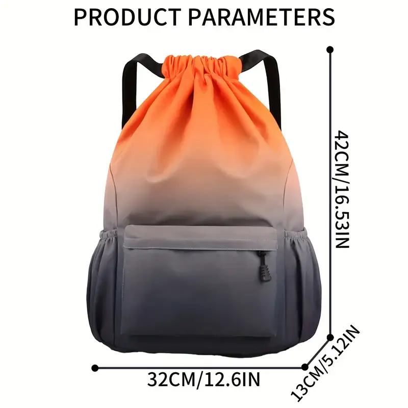 Thumbnail: Gradient Color Drawstring Backpack