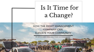 Why Make a Change? Proactive Community Management with KS Management, AAMC