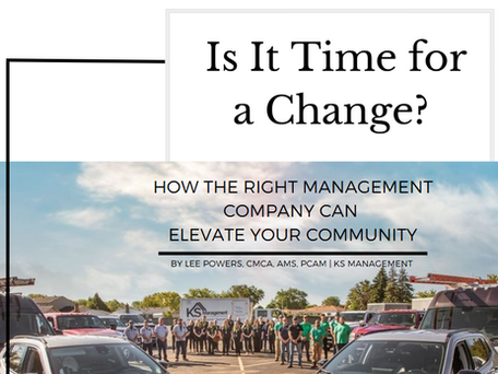 Why Make a Change? Proactive Community Management with KS Management, AAMC