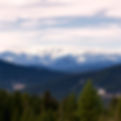 A view of the Continental Divide in the distance in Evergreen, Colorado looking at it from