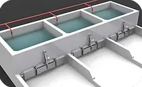 Bassins de nettoyage clapets de chasse Aquasys Distribution