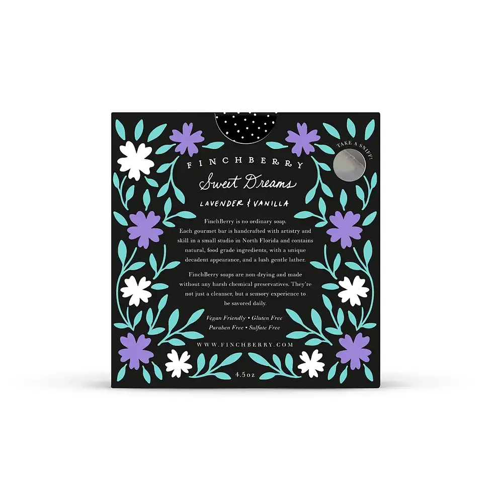 Thumbnail: Finchberry Sweet Dreams Lavender Vanilla Vegan Soap Bar
