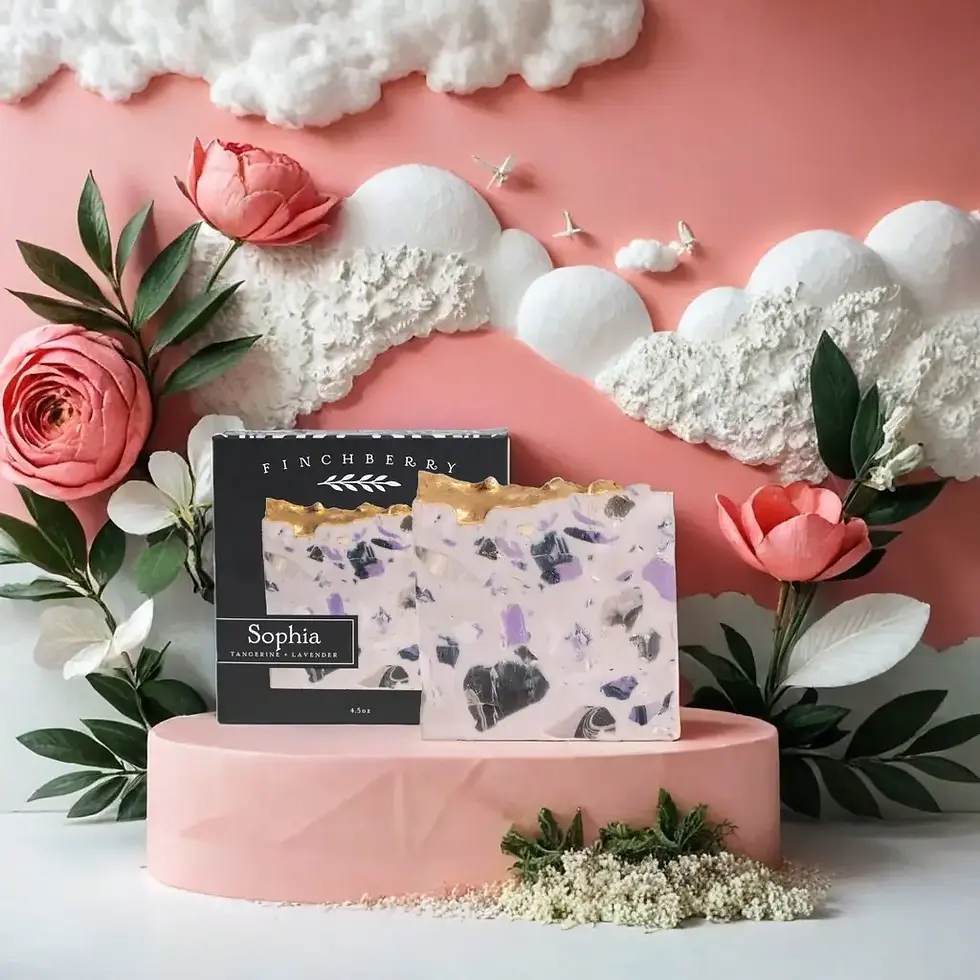 Thumbnail: Finchberry Sophia Lavender Chamomile Vegan Soap Bar 