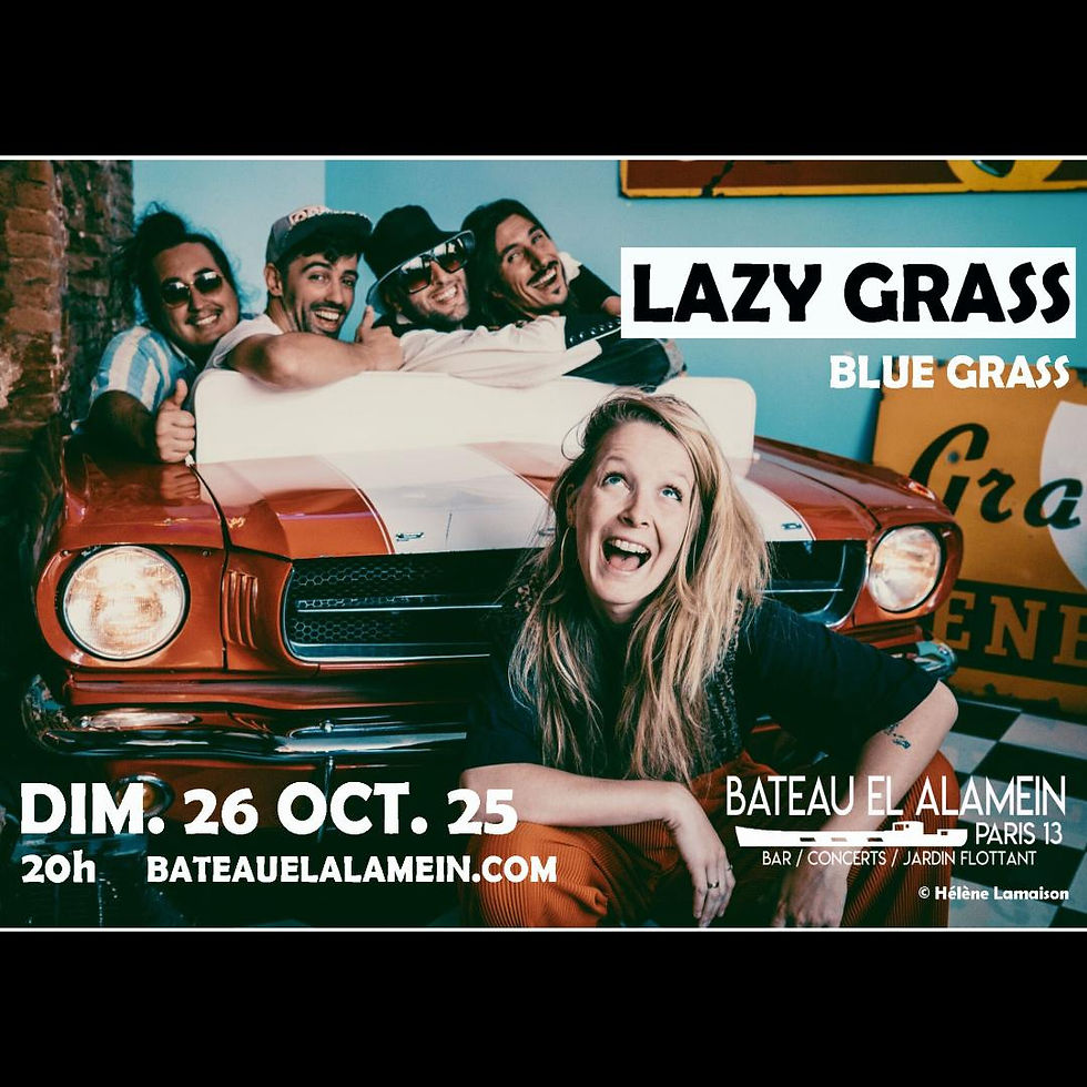 Dim. 26/10 : LAZY GRASS (blue-grass strings band)