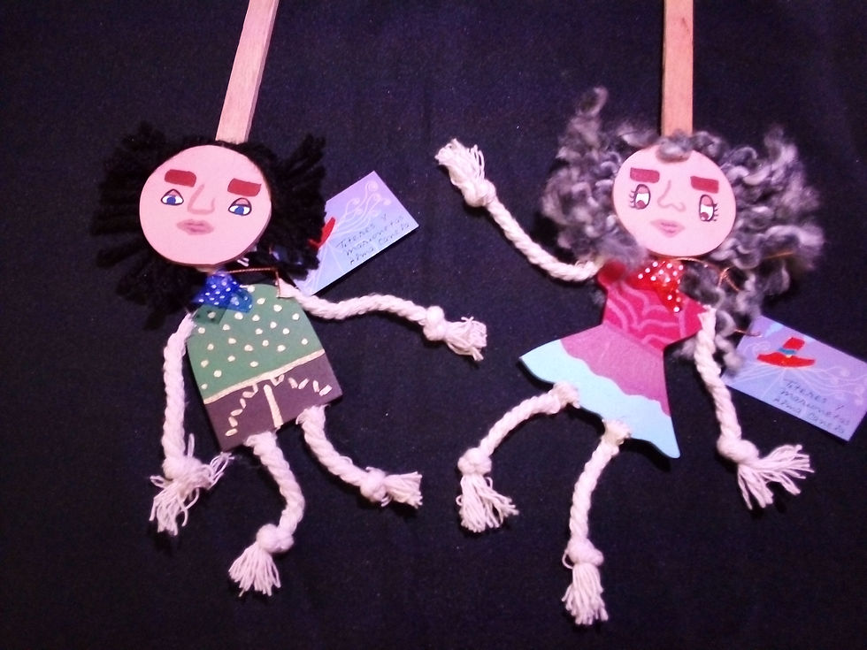 Miniatura: marionetas planas de humanos
