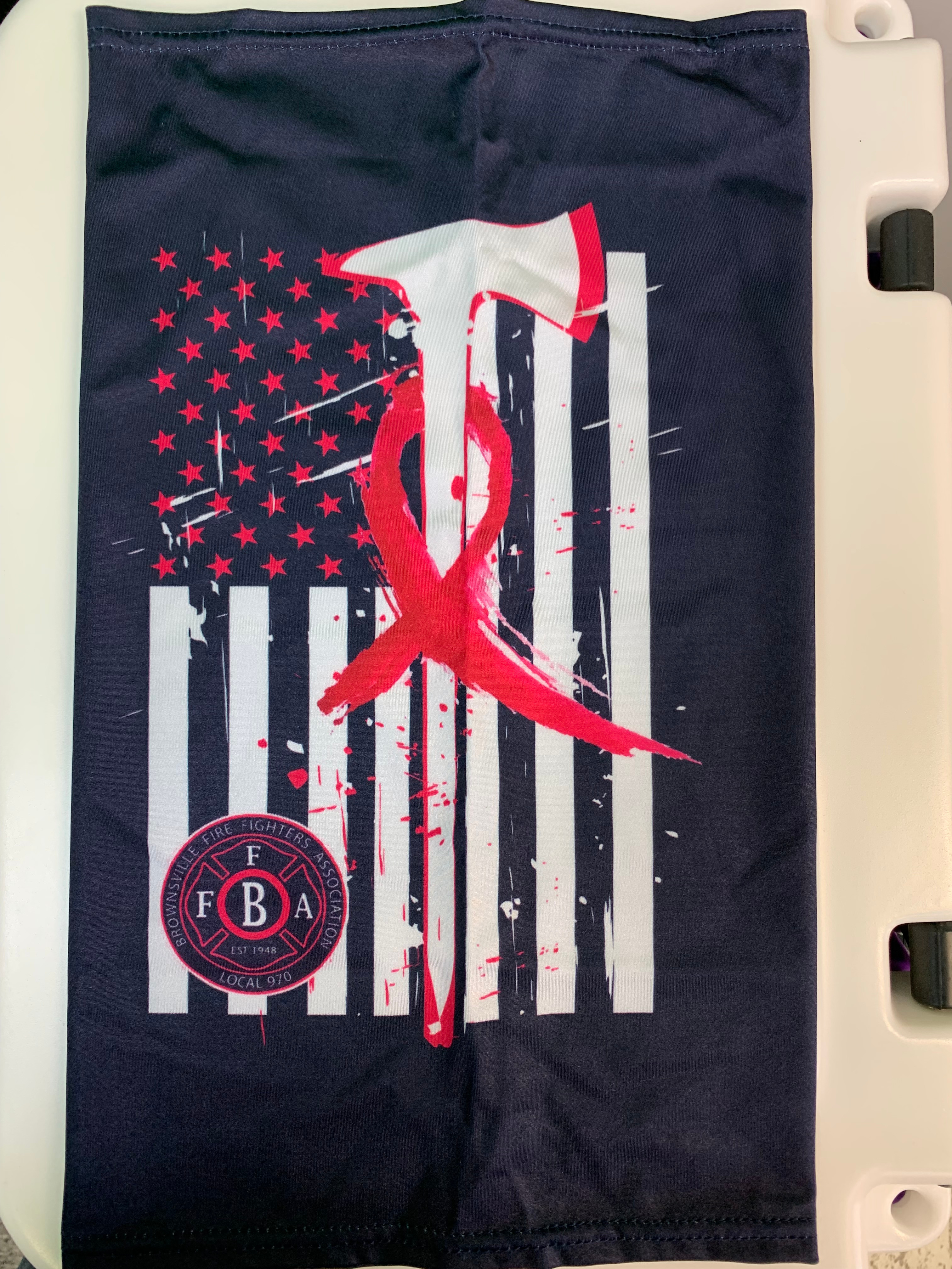 2021 Breast Cancer Face Buff With Ribbon