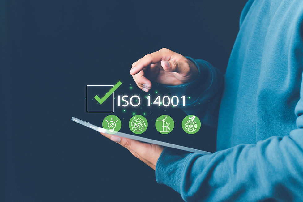 ISO 14001 concept ISO standards quality control 14001 certified for environmental manageme