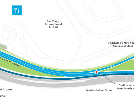 샌디에이고 국제공항 신설 도로 개통