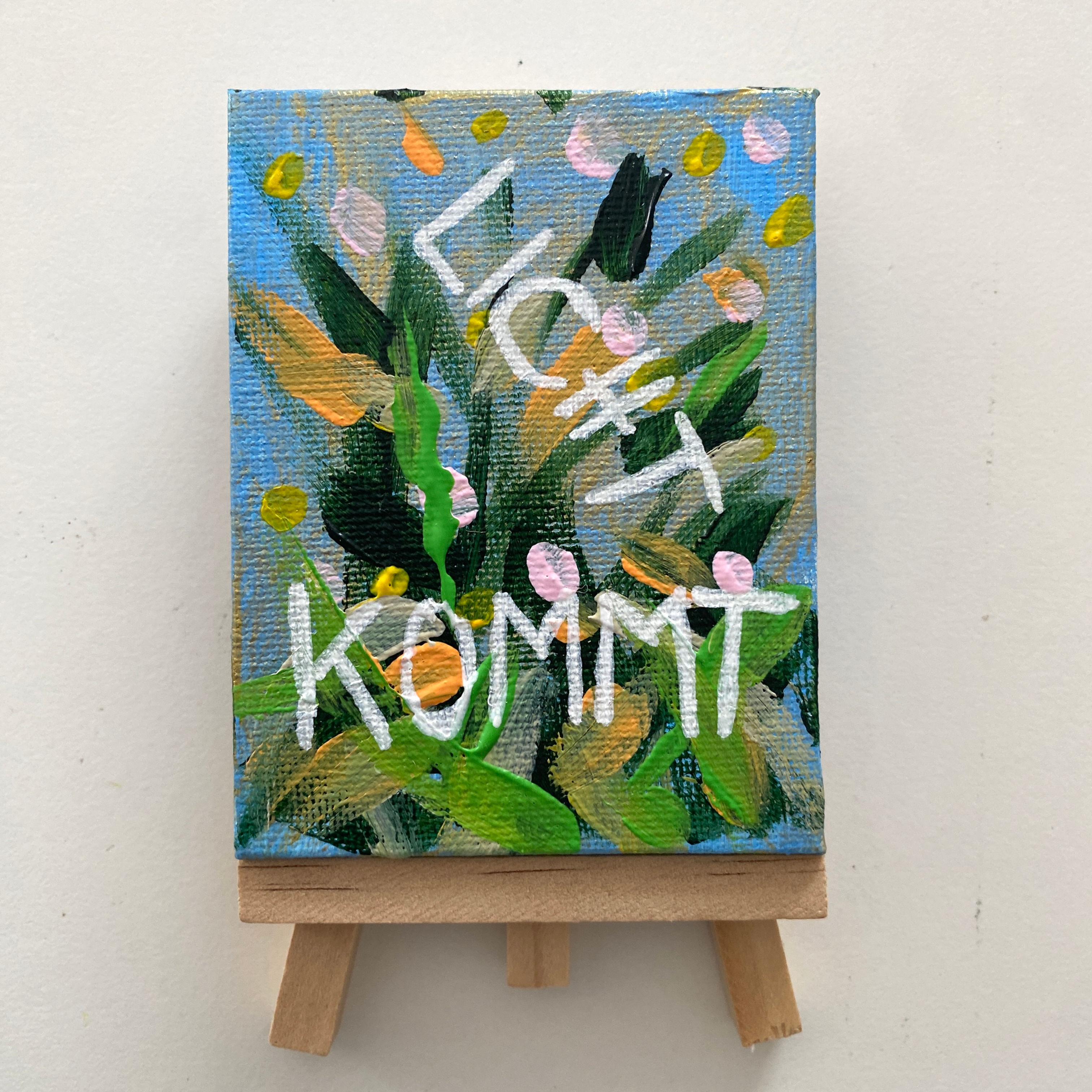 Acryl - Wortmoment "Licht kommt"