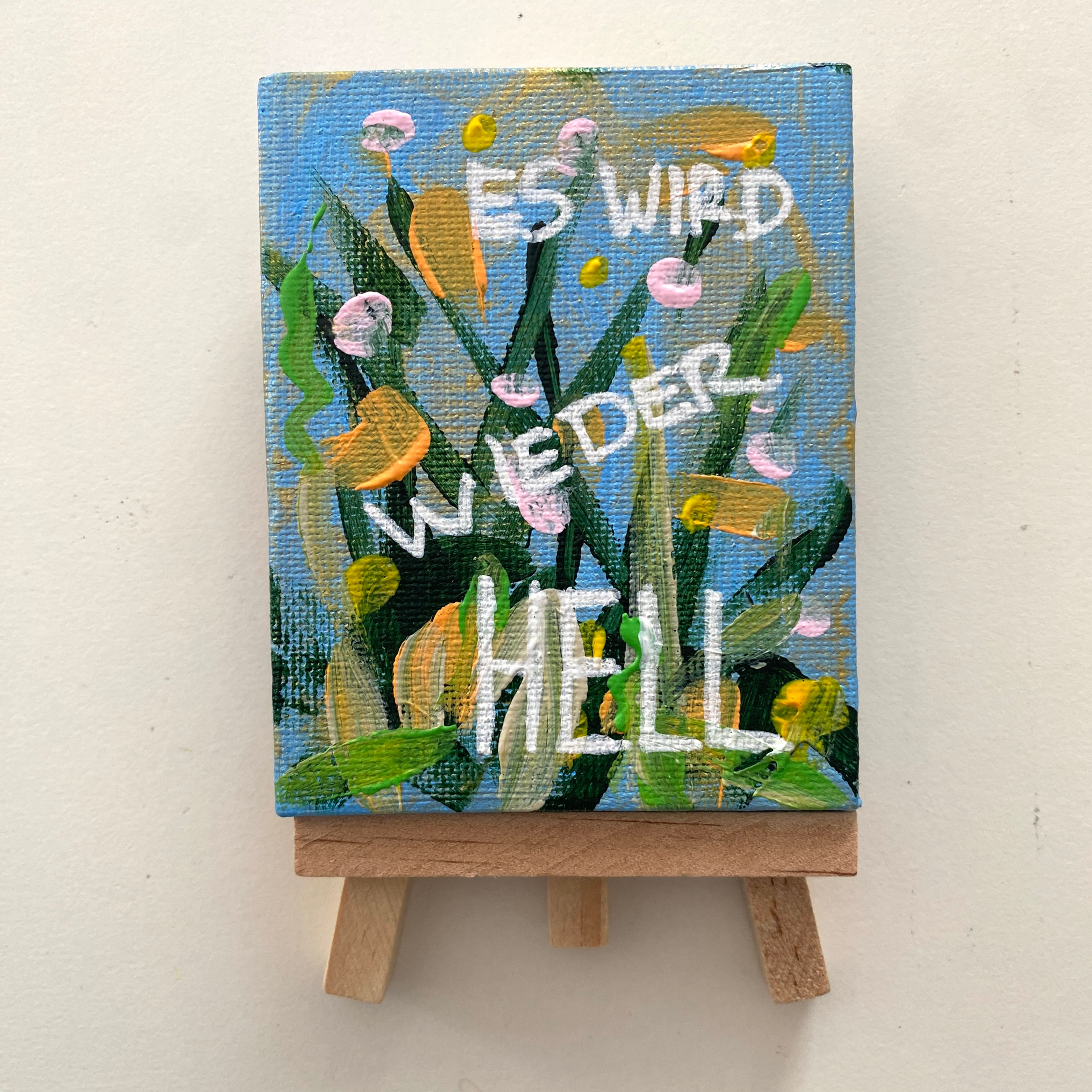 Acryl - Wortmoment "Es wird wieder hell"